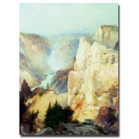 Thomas Moran 'Grand Canyon Of Yellowstone' Canvas Art,18x24